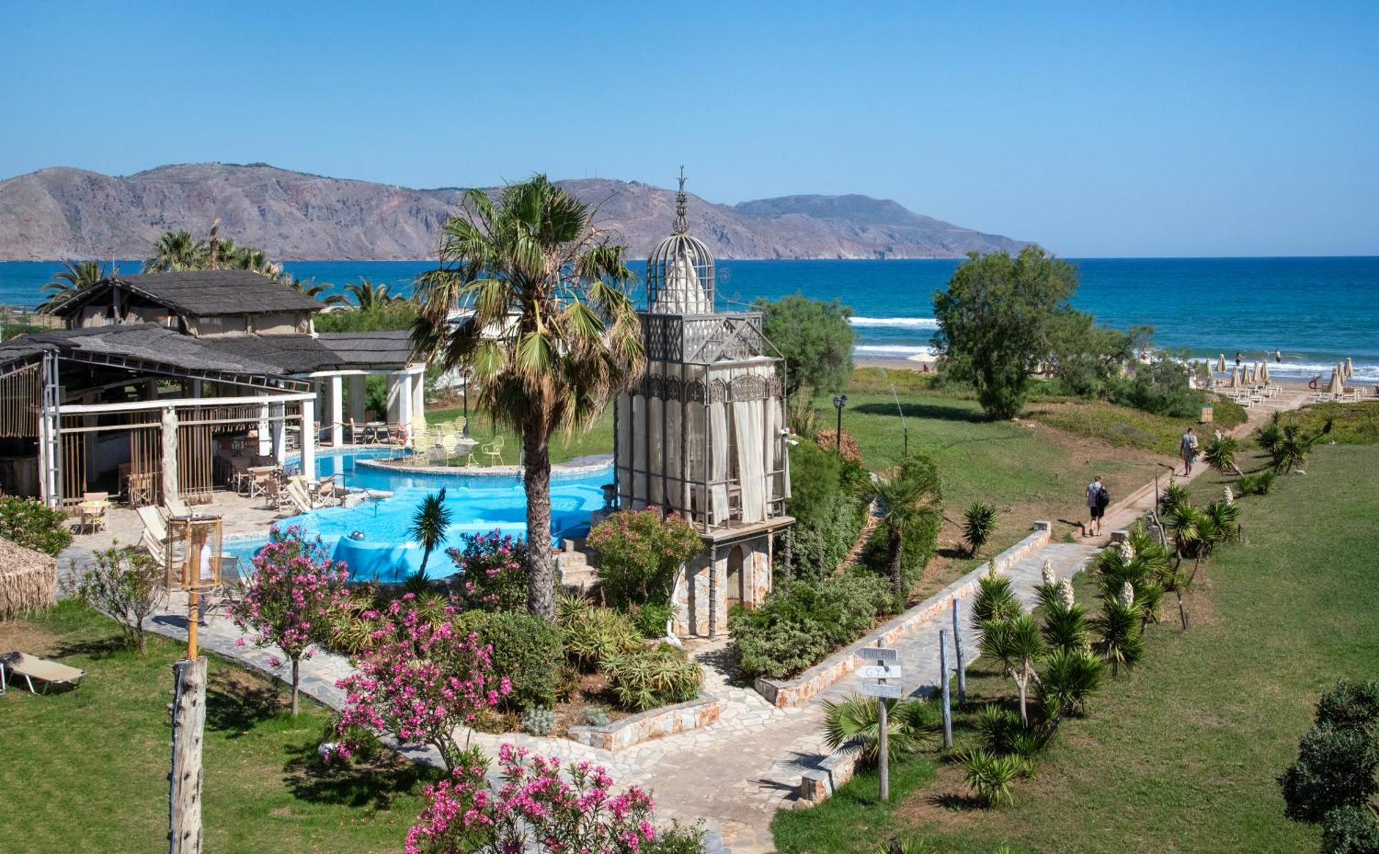 Orpheas Resort Hotel (Adults Only) Paralia Kourna Dış mekan fotoğraf